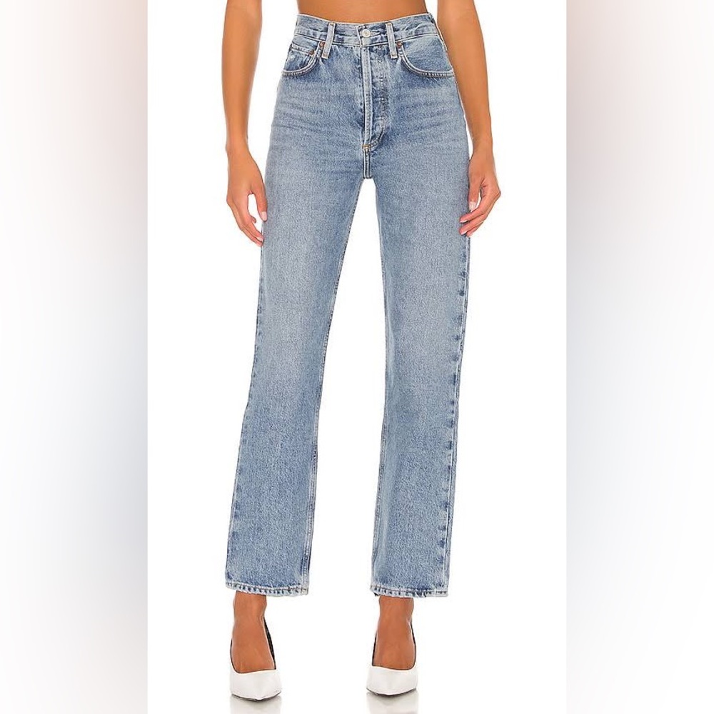 Agolde high rise pinch straight leg jeans